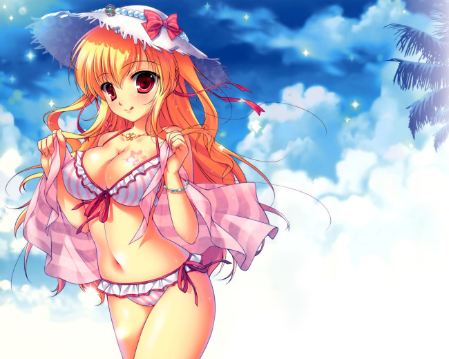 Anime bikini girl hot in picture